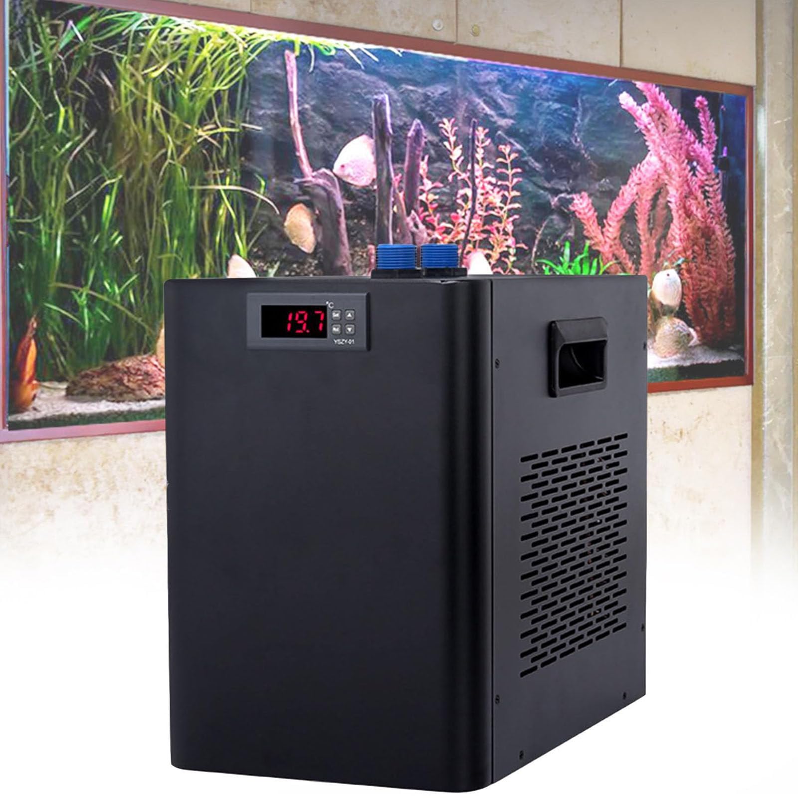 Aquarium Chiller, Elektronisches Kühlsystem für Aquarien, effiziente Kühlung mit leisem Kompressor, ideal für Hydrokultur und Wasserumgebungen
