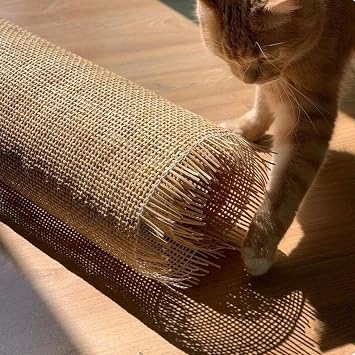Generic 24 (2Feet) Width x 20 Length Natural Rattan Roll Rattan Cane Webbing Roll Rattan Fabric Rattan Material From Origin Asia For Cane Chair Furniture