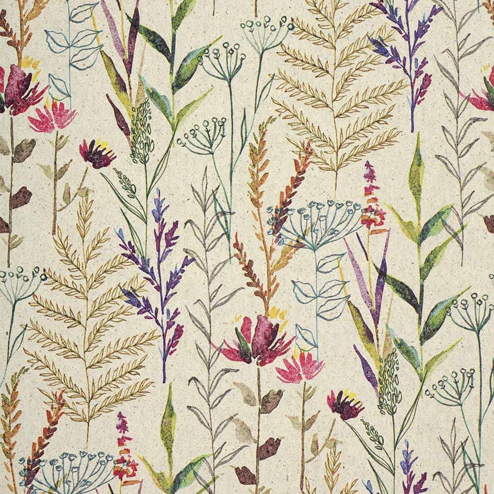 FSC große Rolle Geschenkpapier aus Graspapier Natural Flower 50 cm x 200 m | 80 g/m² Secare Rollen | HUTNER