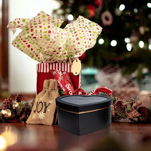 Miniatura 8 de Cabilock Caja en forma de corazón, 2 piezas de caja floral con tapas, cajas de embalaje, caja de almacenamiento de joyería para bodas de lujo