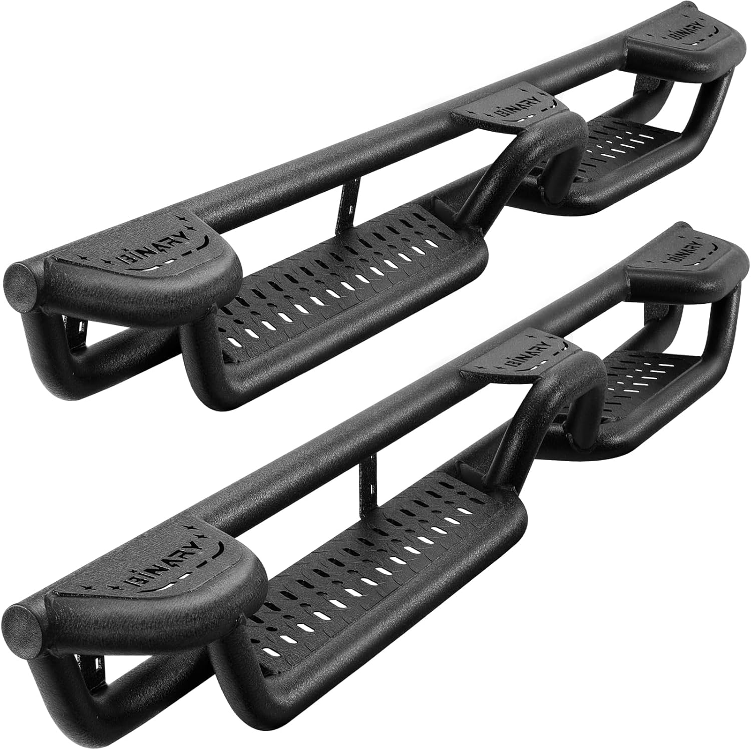 BINARY STAR Wheel to Wheel Running Boards Compatible with 2020-2026 Jeep Gladiator Jt 4 Door. Bed Access Side Steps Step Bars, Gladiator Heavy-Duty Carbon Steel Nerf Bar Side Rails Rock Sliders.