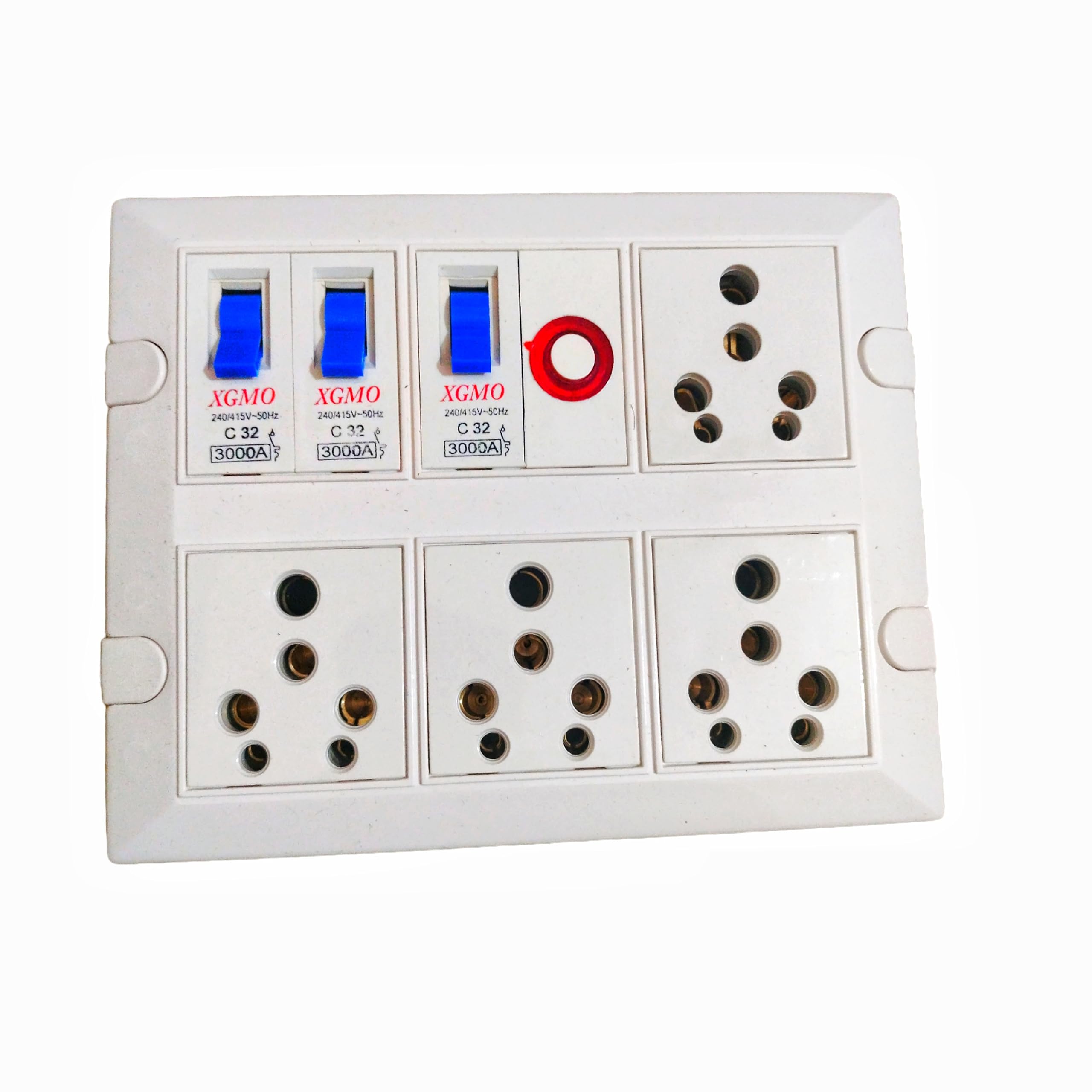 16/6 amp Heavy Duty Switch Board with Individual MCB Switches and Indicator, Modular Design, 3-Meter 2.5 sq mm Copper Wire-image-6