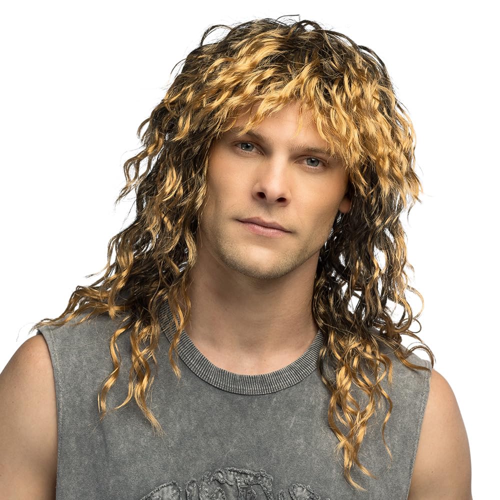 Boland 85078 Wig with Curls for Adults, Synthetic Hair for Theme Party or Carnival, Accessory for Fancy Dress Costumes