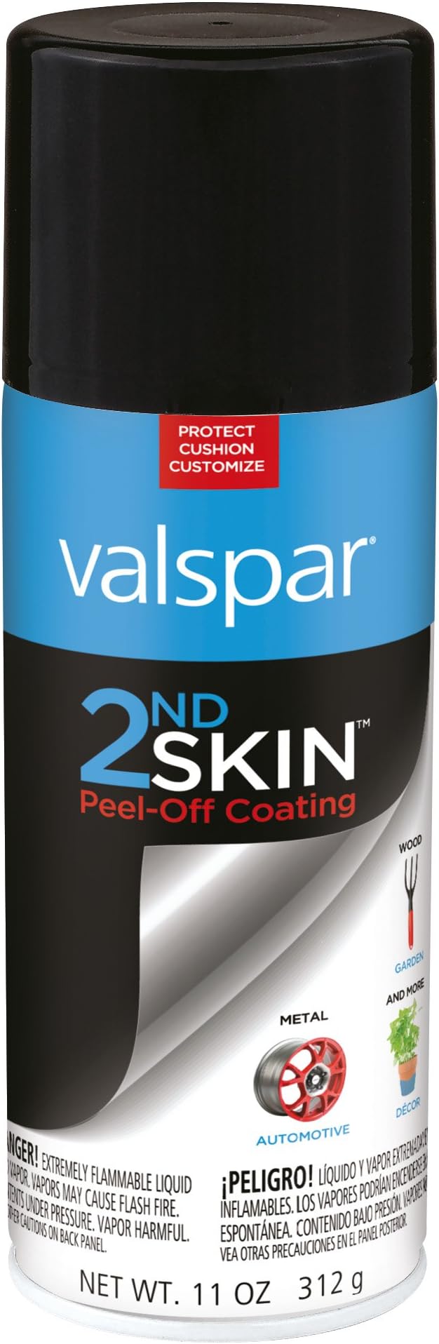 17200 2nd Skin Black Peel-Off Rubber Coating - 11 oz.
