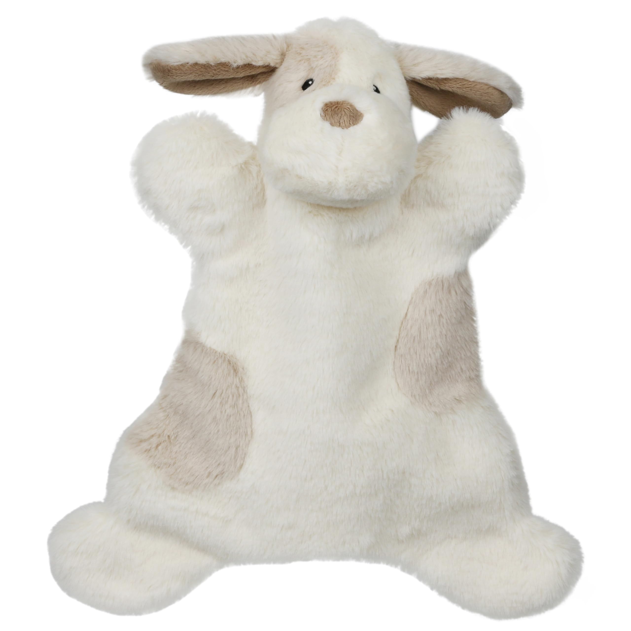 The Puppet Company - My Cuddly Puppet Cream Dog – miękka wygodna zabawka dla lalek – prezent dla noworodka, przytulanka – 340 mm
