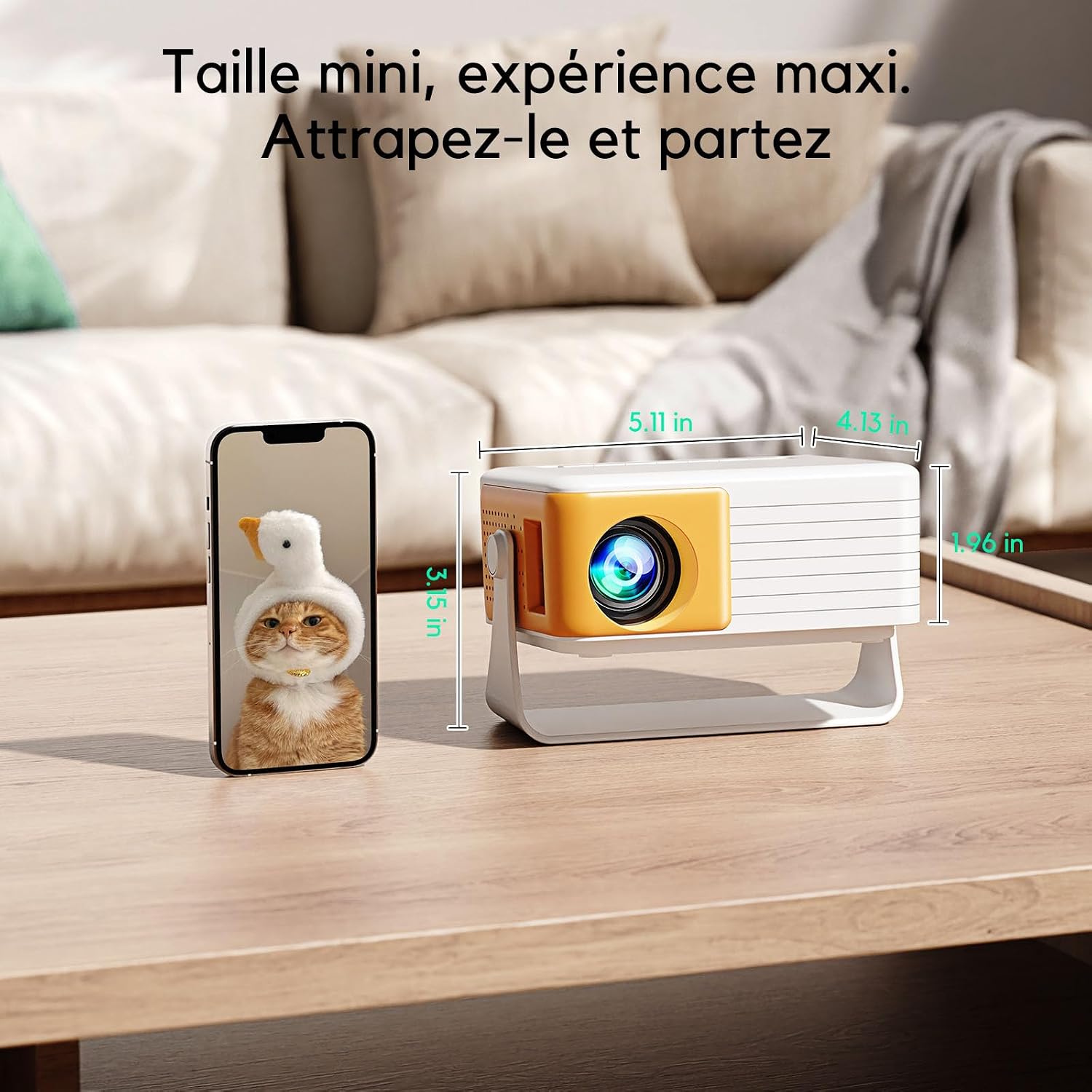 videoprojecteur portable full hd – vue détaillée