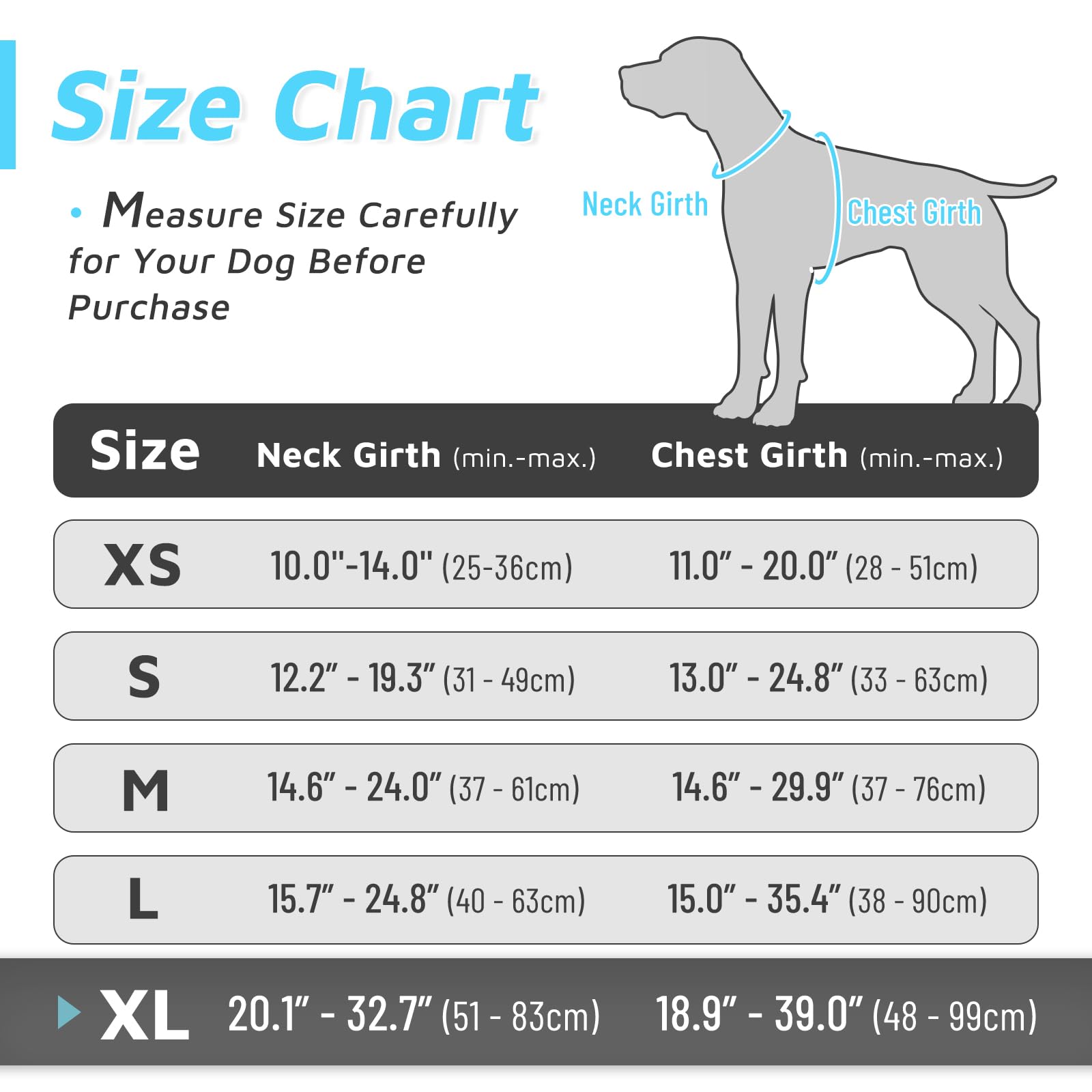 Eagloo Pettorina Cane Taglia Grande, Pettorina ad h, Pettorina Antifuga Cane, Pettorina Anti Tiro per Cani con Doppio Gancio, Imbracatura Robusto e Regolabile per Addestramento, XL, Azzurro