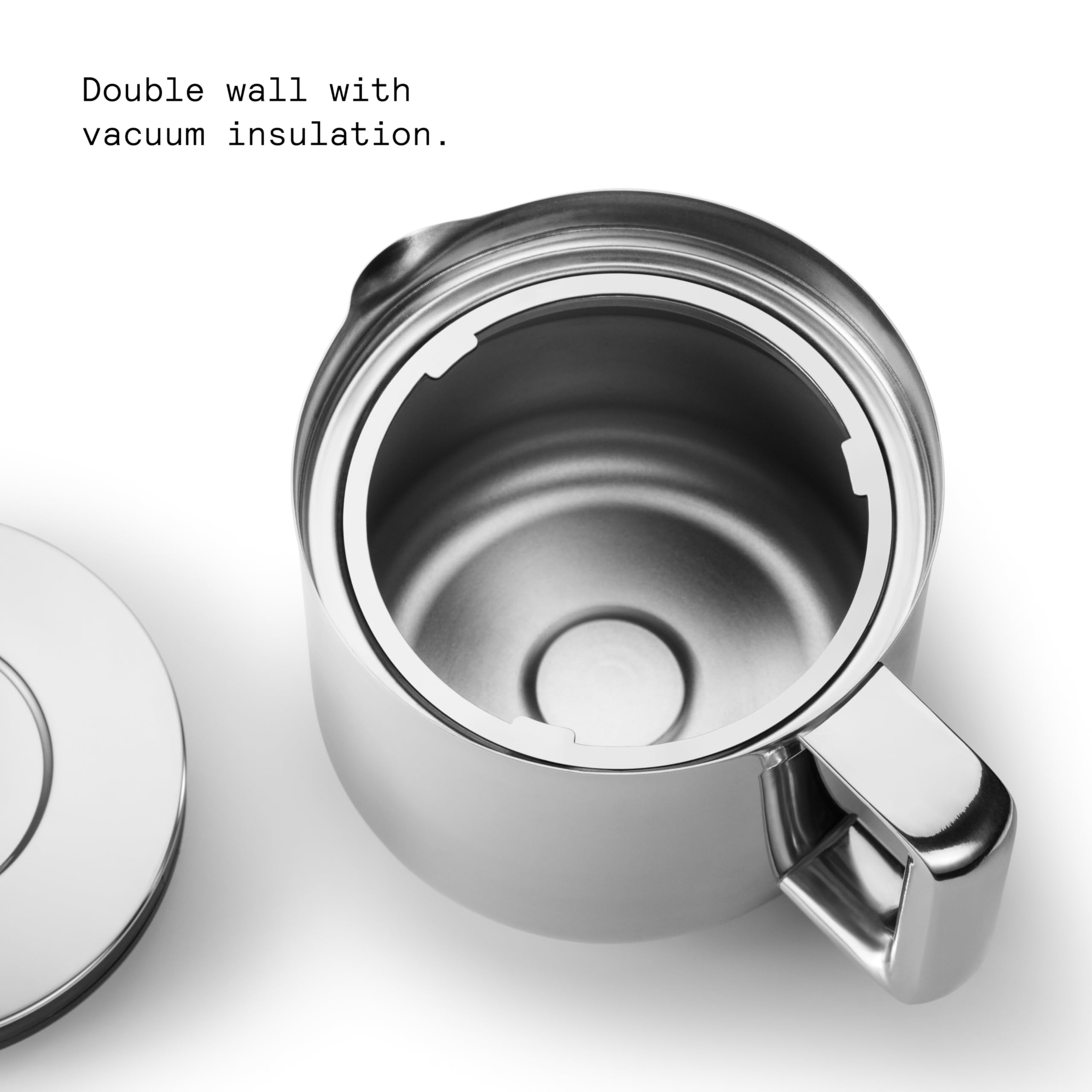 aarke Jarra térmica termo de acero inoxidable, de doble pared, compatible con cafeteras, capacidad para 10 tazas, 250 ml.
