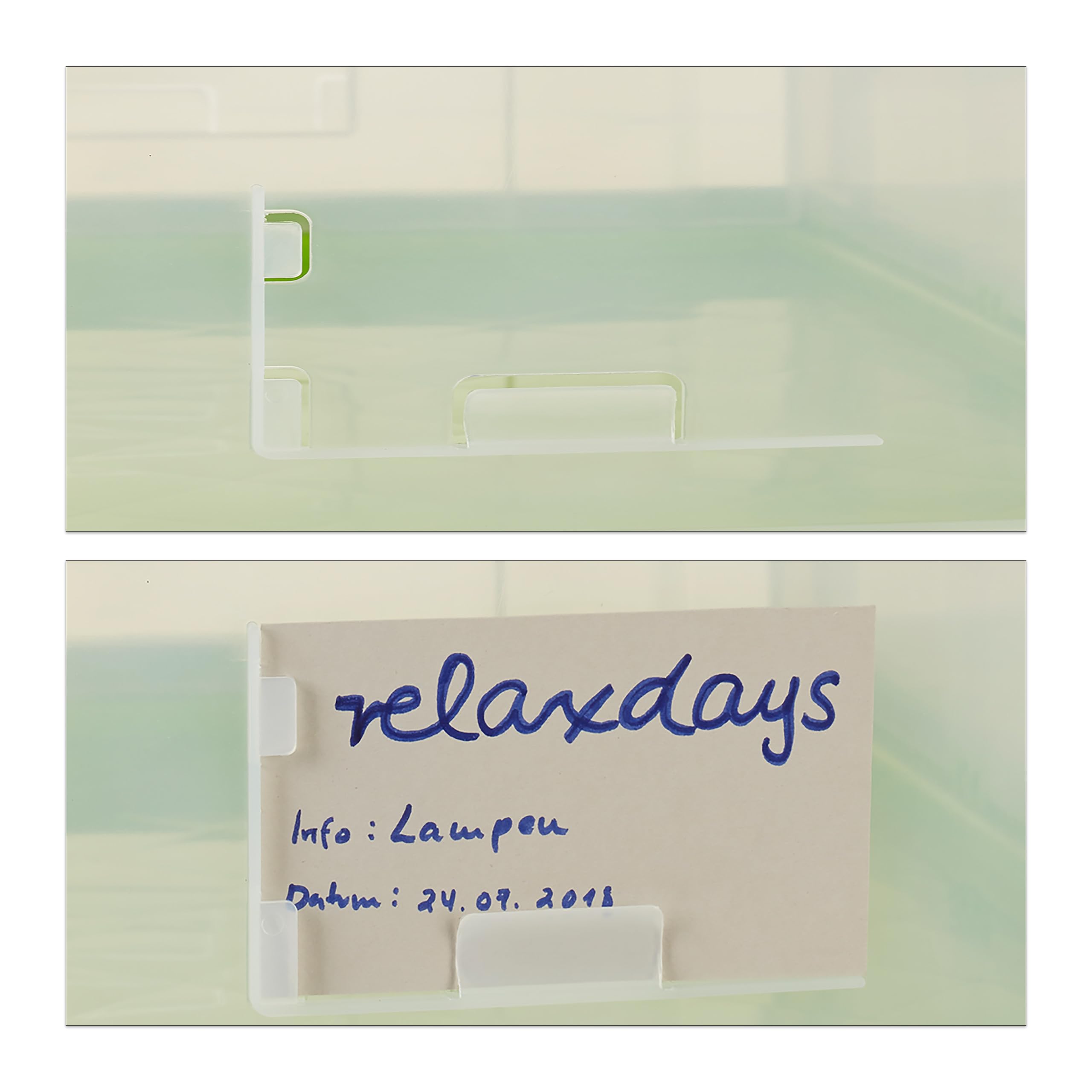 Relaxdays 2 x profesjonalne pudełko transportowe, stabilne, przemysłowe, wysokiej jakości tworzywo sztuczne, 60 l, wys. x szer. x gł.: 31,5 x 59,5 x 39,5 cm, kolor zielony