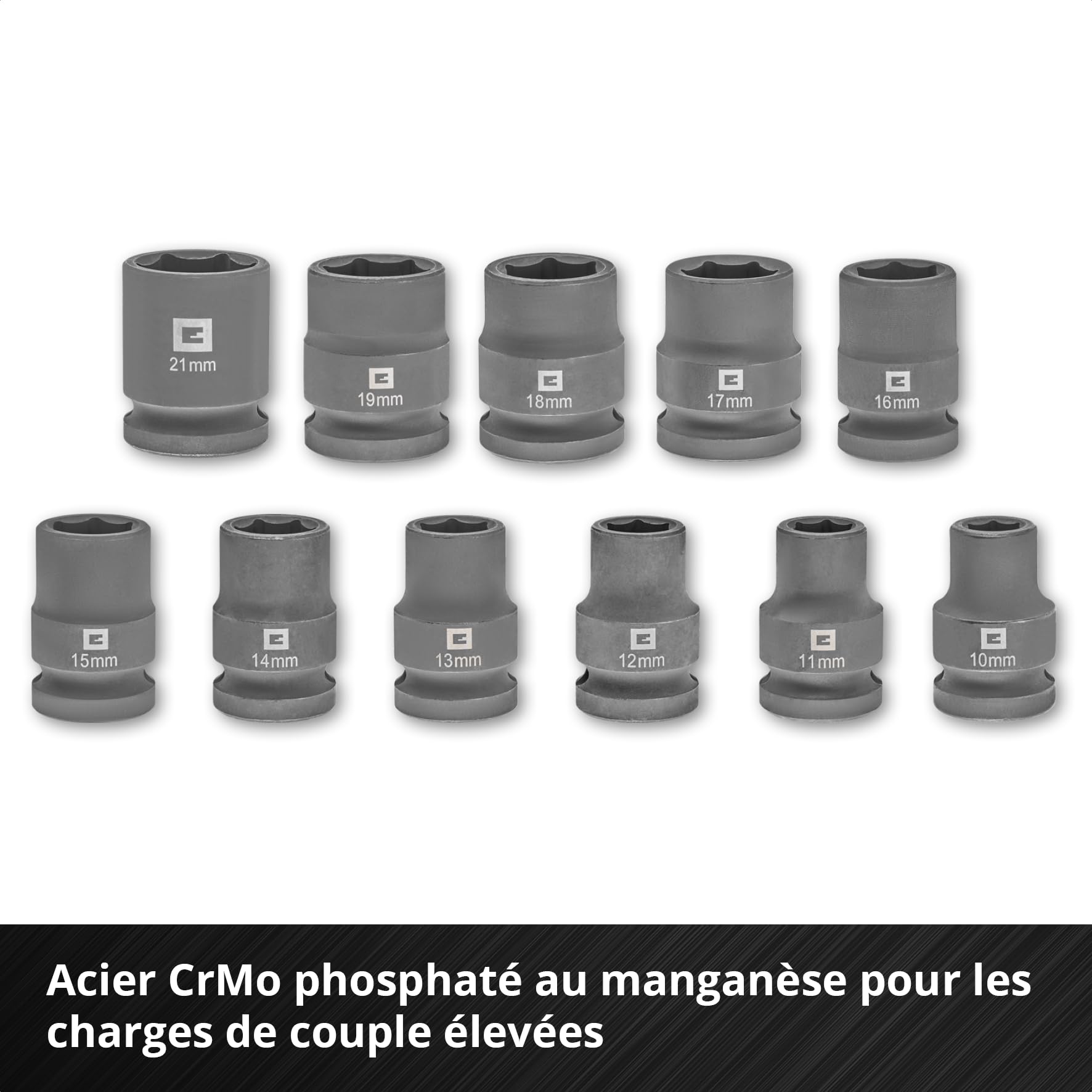 Einhell L-CASE 12 pièces jeu de douilles à impact automobiles