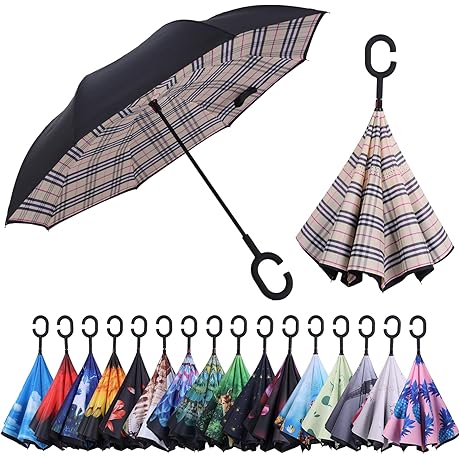 Innovative Reverse Umbrella for Effortless Convenience