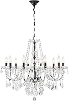 Vista 15 de ANJIADENGSHI Mini Candelabro de Cristal K9 Cristal Dorado para Sala de Estar, Dormitorio, Comedor, Isla de Cocina, Entrada, 5 Bombillas E12, Alto