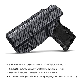 Sig P365 Holster,Carbon Fibe IWB Kydex for Sig Sauer P365 / P365 SAS / P365 X Holster - Inside Waistband - Sig Sauer P365 Accessories - Sig 365 X / 365 SAS (Black,Right Hand)