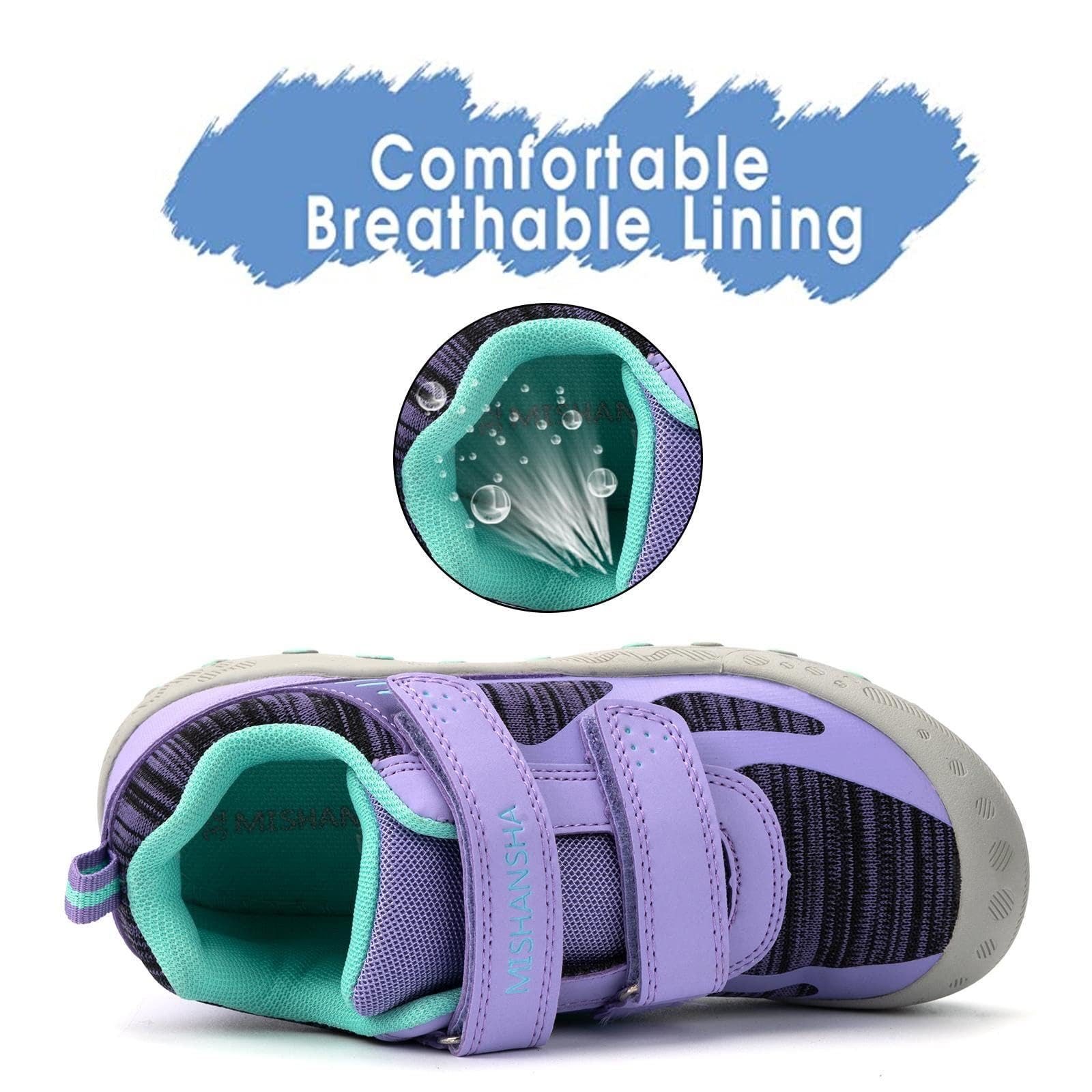 Mishansha Trekkingschuhe Kinder, Wanderschuhe Jungen Atmungsaktiv rutschfest Turnschuhe Mädchen Outdoor Sportschuhe