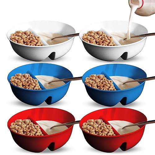 6 Pack - Just Crunch Anti-Soggy Cereal Bowl - Keeps