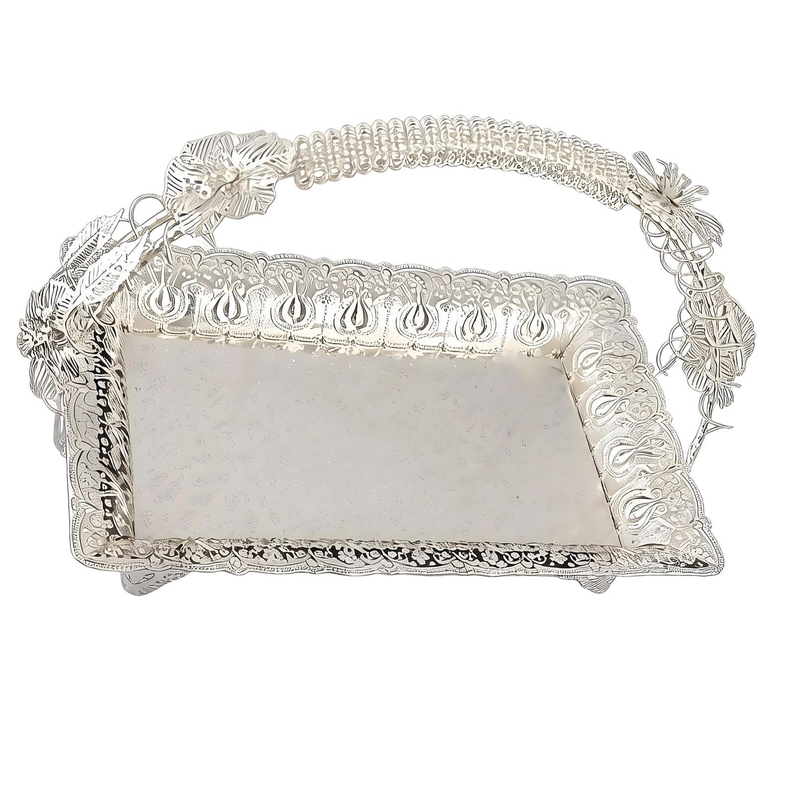 Stylish Open Weave Metal Candy Holder Dessert Serving Tray Perfect for Displaying Freshness Fruits and Small Items Dessert Basket
