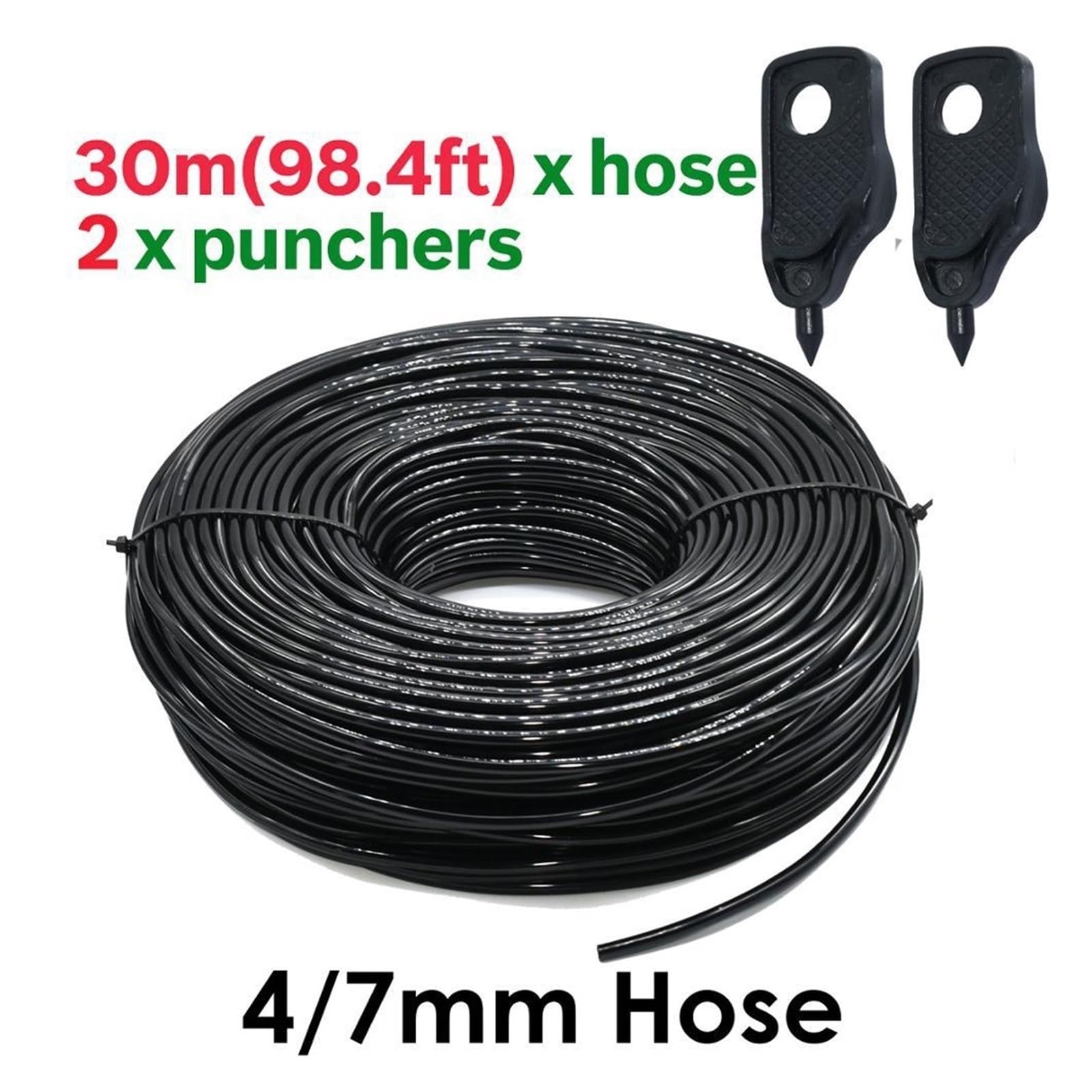 2 Pz Manguera De Riego Jardín Micro Goteo