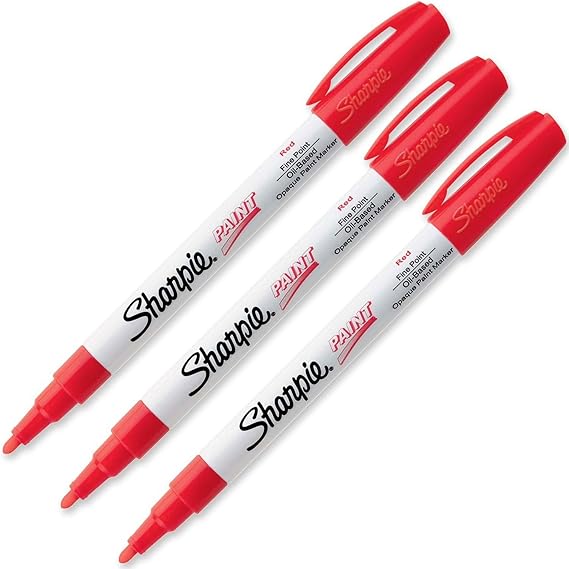 Fine Point Paint Marker [Set of 3] Color Red Arts, Crafts & Sewing