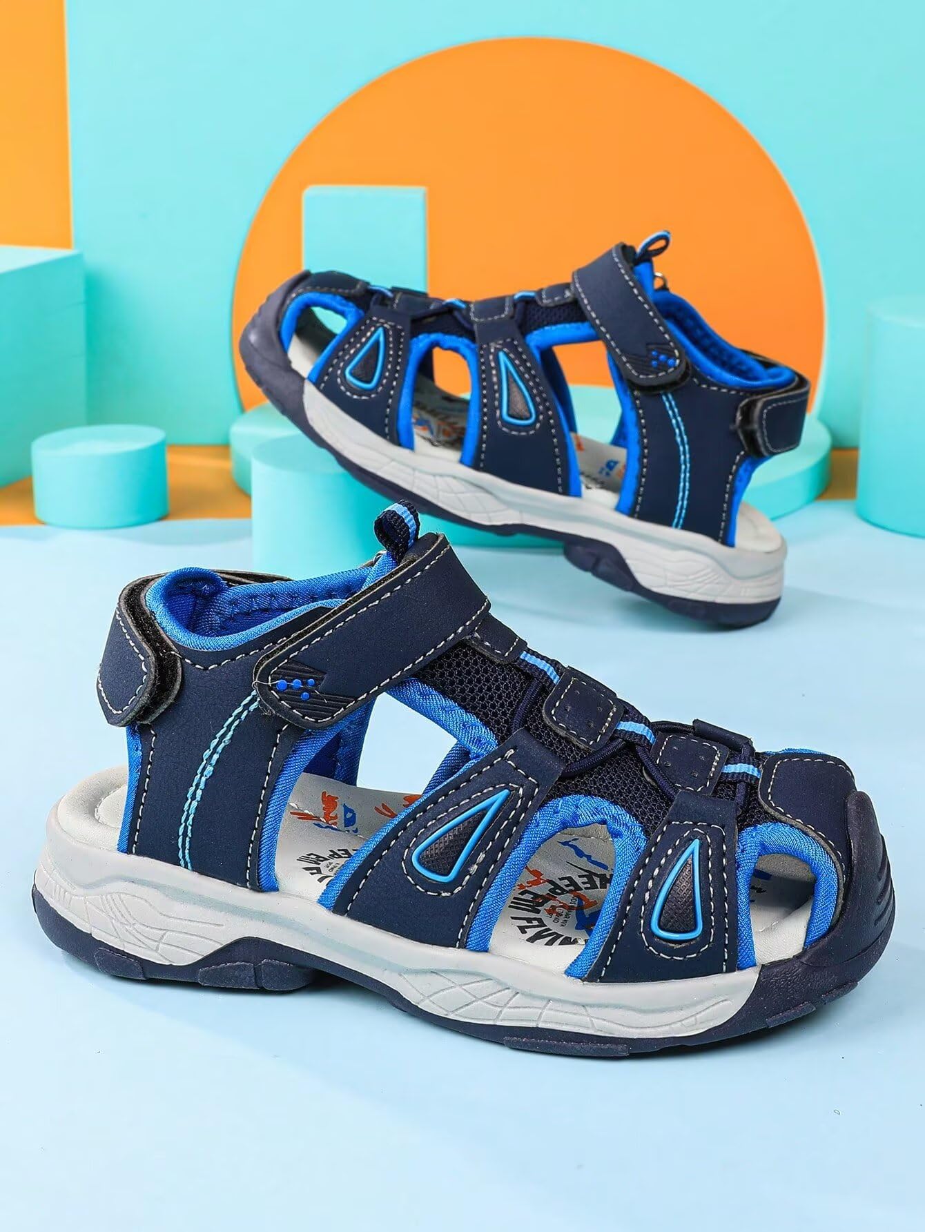 Sommer-Sandalen für Jungen und Mädchen, geschlossene Zehen, Wasserwandern, leicht, athletisch, Outdoor-Sandalen - 5