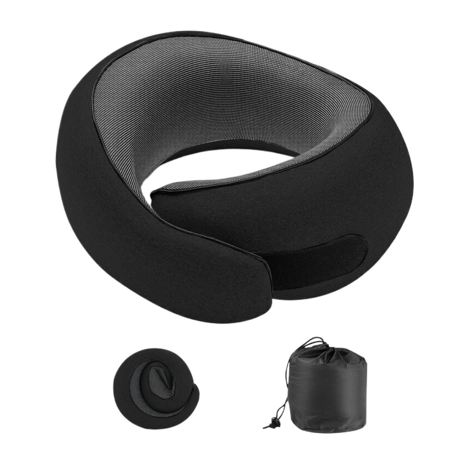 Oreiller de voyage escargot en mousse pour dormir confortablement en avion ou au bureau