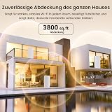 Tenda Nova ME3 Pro Wi-Fi 7 Mesh System (BE3600 Dualband 2882Mbit/s 5GHz, 688Mbit/s 2,4GHz) 3X Gigabit-Ports pro Einheit, VPN, NFC, 4K-QAM, WPA3, empfohlen für Häuser mit 3-4 Schlafzimmern, 2er-Pack - 5