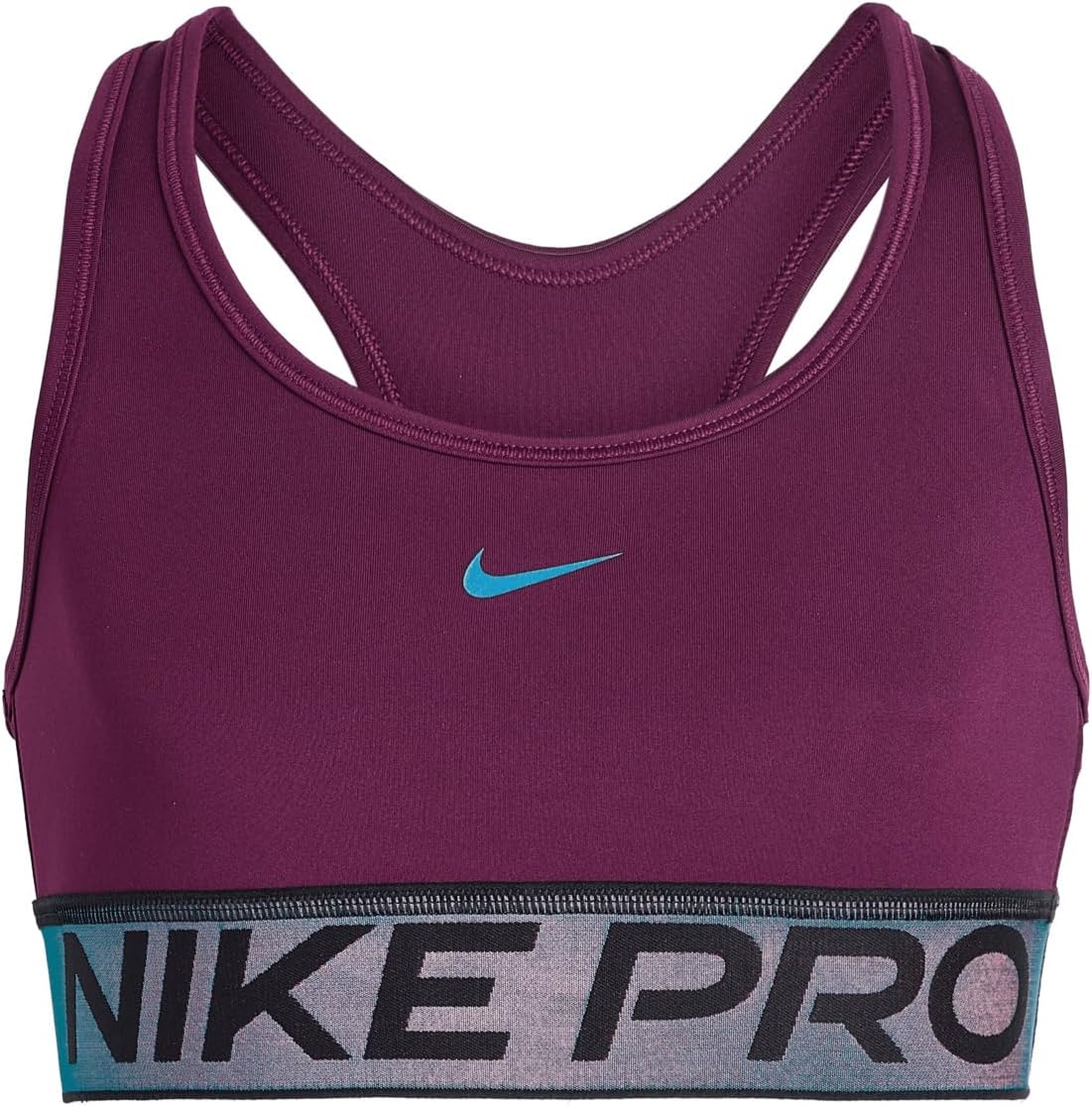 Nike Girls' Pro Swoosh Sports Bra with Shine Accents (Little Kid/Big Kid)