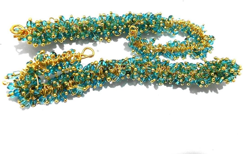 Loreals, Pearl Loreals For Jewellery Making For Earring, Necklace And Bracelet In Turquoise Blue_12761