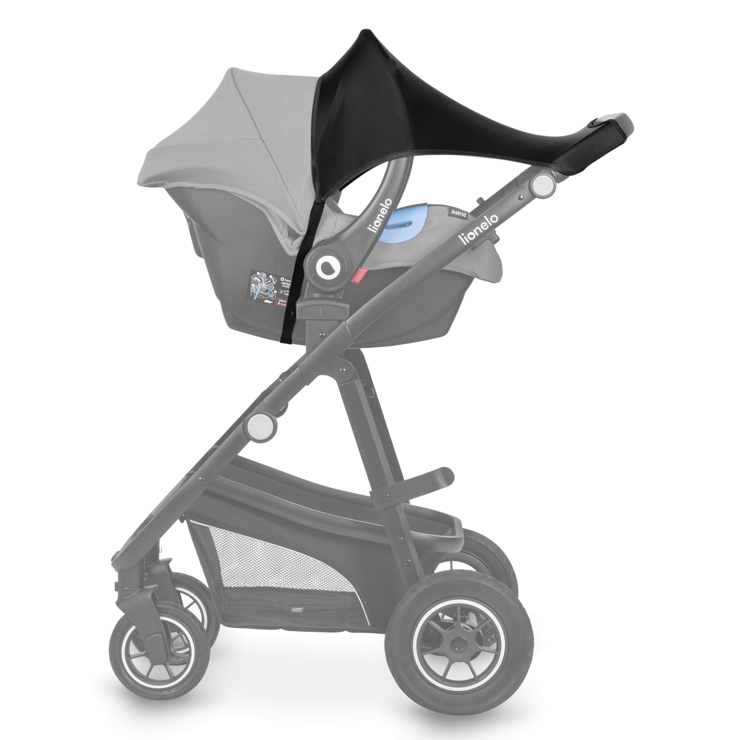 LIONELO STROLLER SUN COVER Capottina Parasole UPF50+, Vela Parasole per Passeggino, Vela Ombreggiante per Passeggino, Misura Universale, Facile da Montare