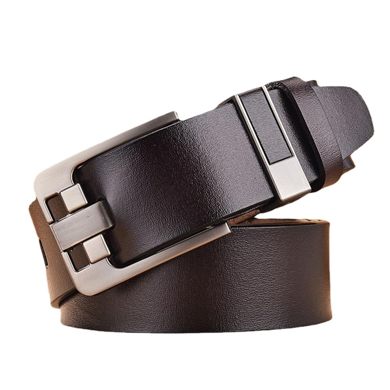 Pasek męski modne męskie paski Cowskin do dżinsów skórzany pasek ze sprzączką Plus rozmiar 140 150 160 170cm