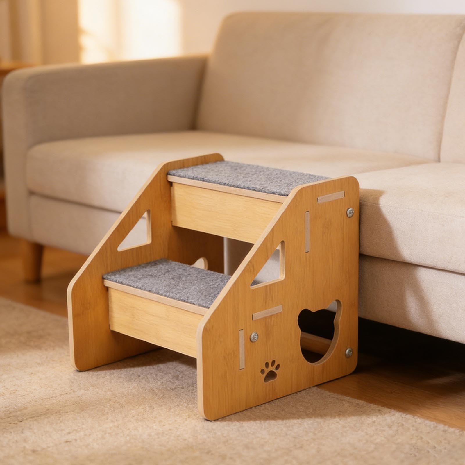 per Animali Cani Gatti per Cani Cuscino Antiscivolo Materiale Leggero per Animali Domestici Adatta per Salotto Camera Da Letto, 2 Livelli