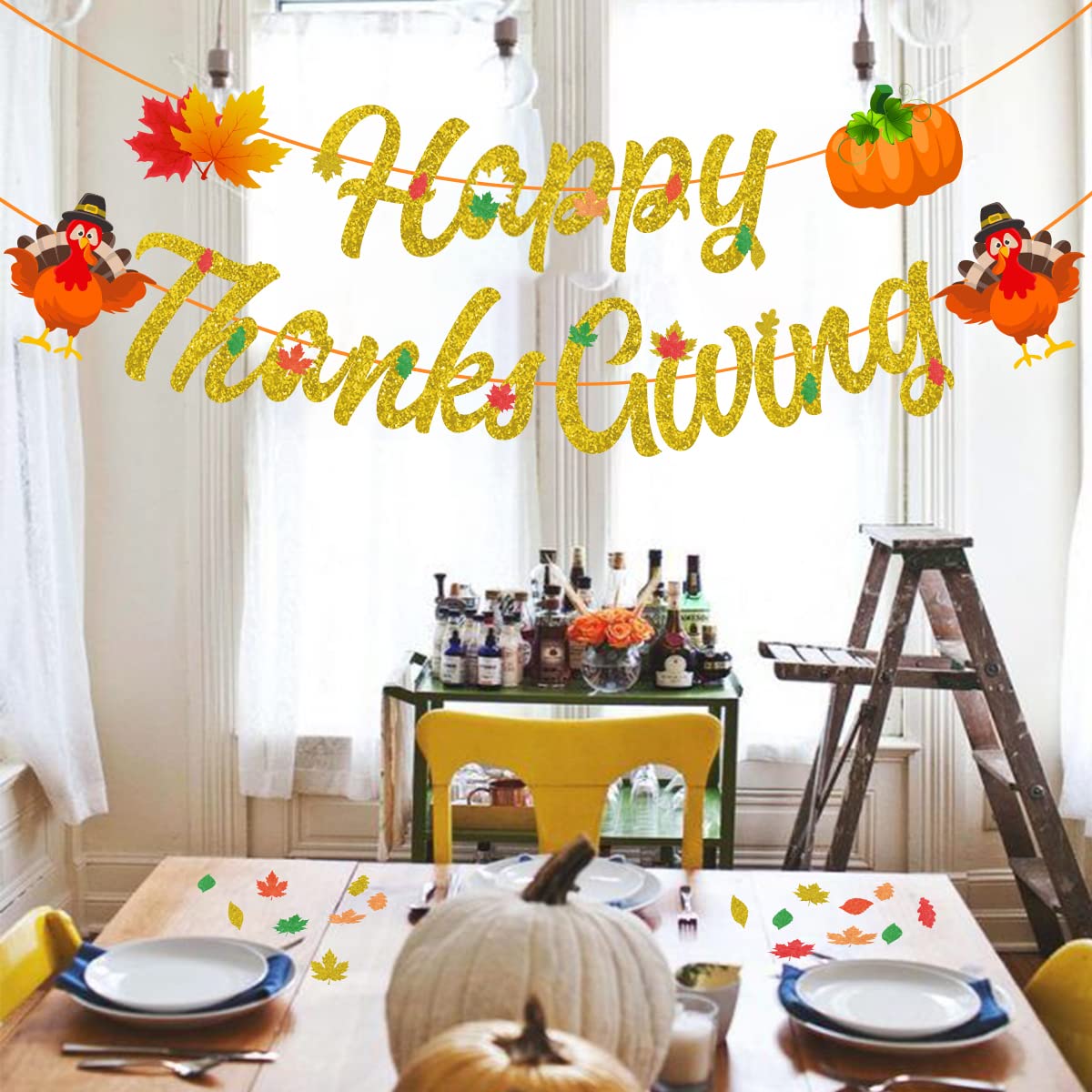 Objets Décoratifs,Feuilles D'érable Et Faux Eucalyptus,pour Décoration De Table De Mariage