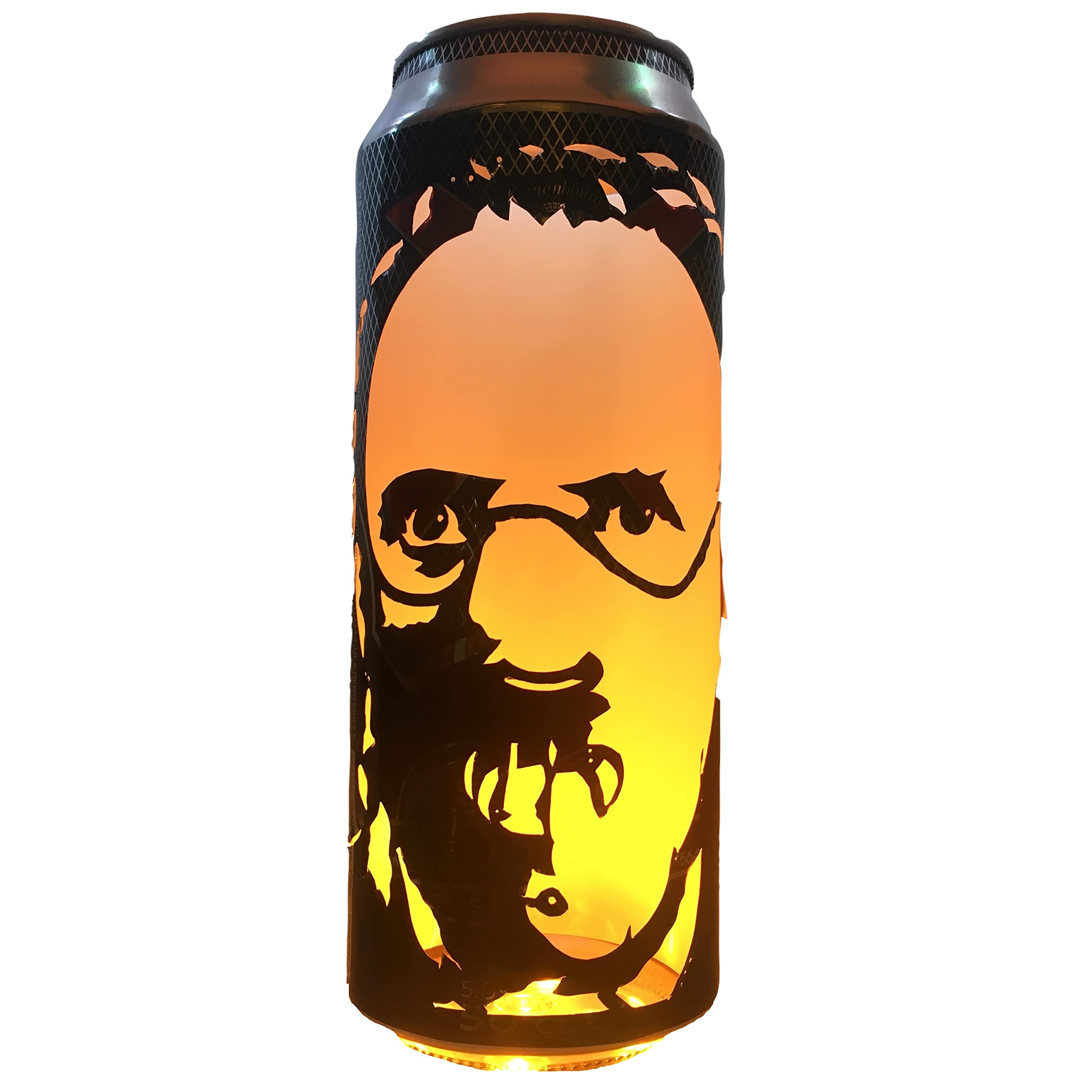 Hannibal Lecter Beer Can Lantern! The Silence Of The Lambs Pop Art Portrait Lamp, Unique Gift!