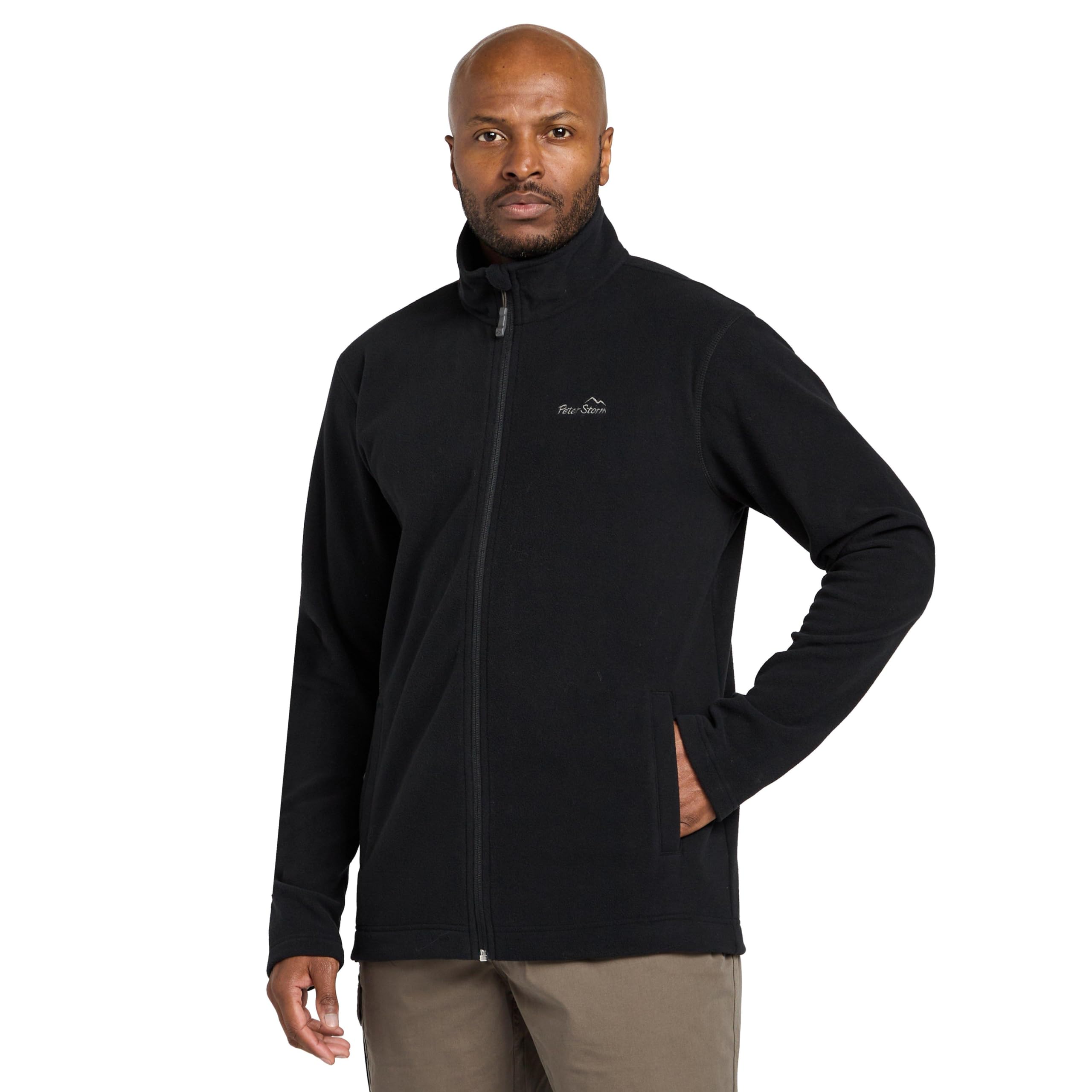 Peter Storm Men's Bracken Full Zip Fleece Black Xxxl