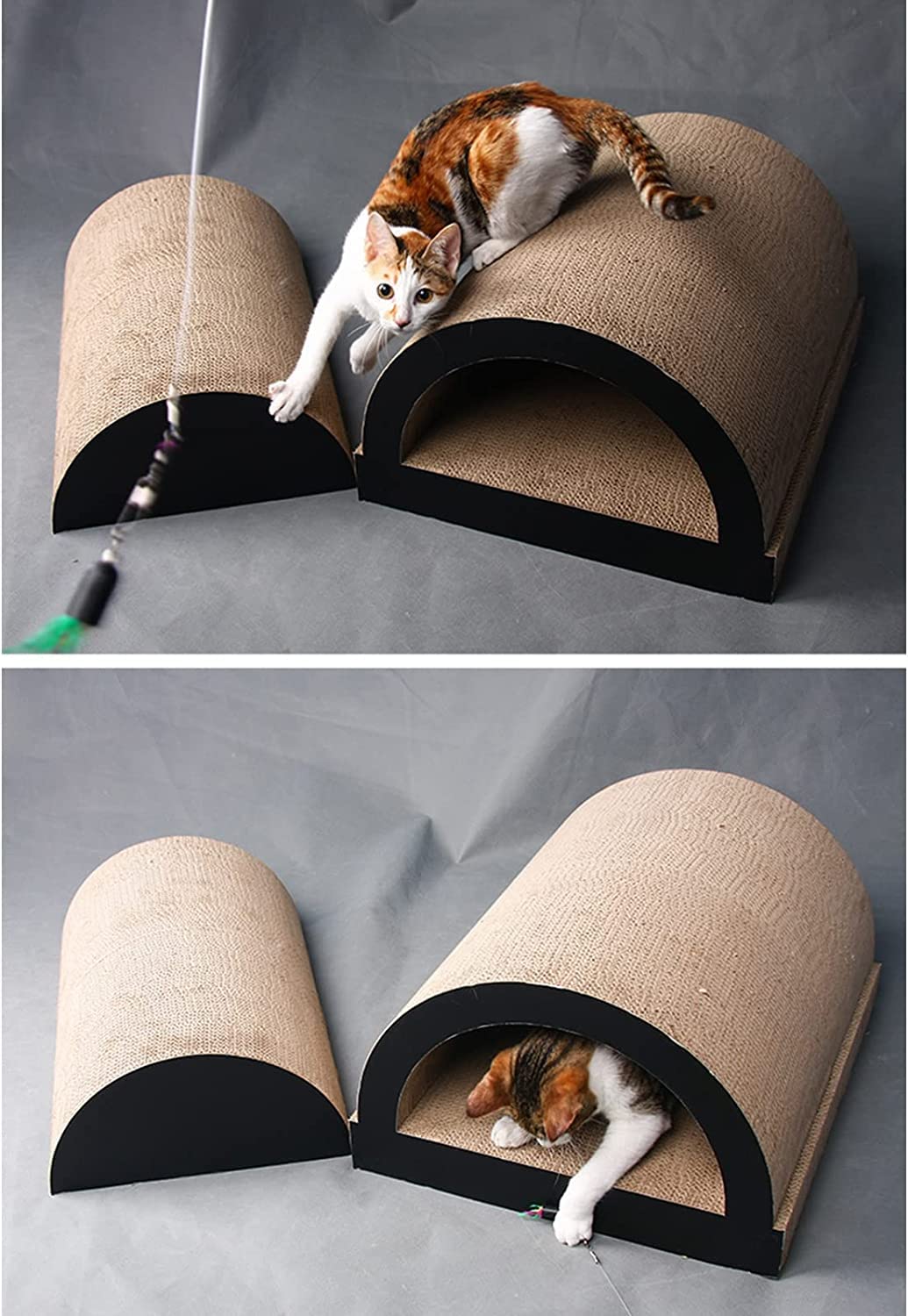Rascadores para Gatos Almohadilla Rascadora Para Gatos Durable Y Reciclable Rascador De Cartón Para Gatos Almohadilla Rascadora Duradera Reversible Para Juegos Interactivos Afilador de uñas para Masco
