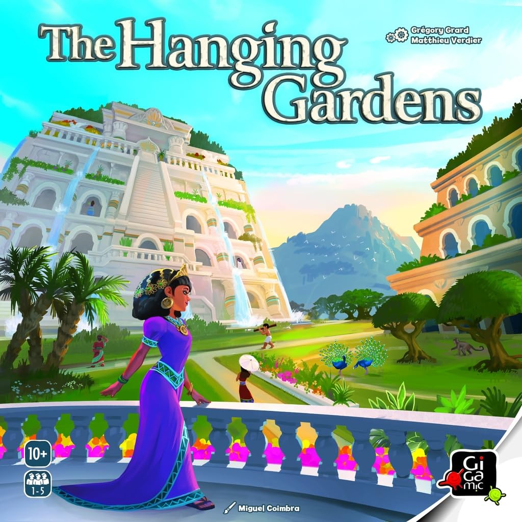 The Hanging Gardens Board Game, Strategic Garden Building, 1-5 Players, Ages 10+, Multi-coloured