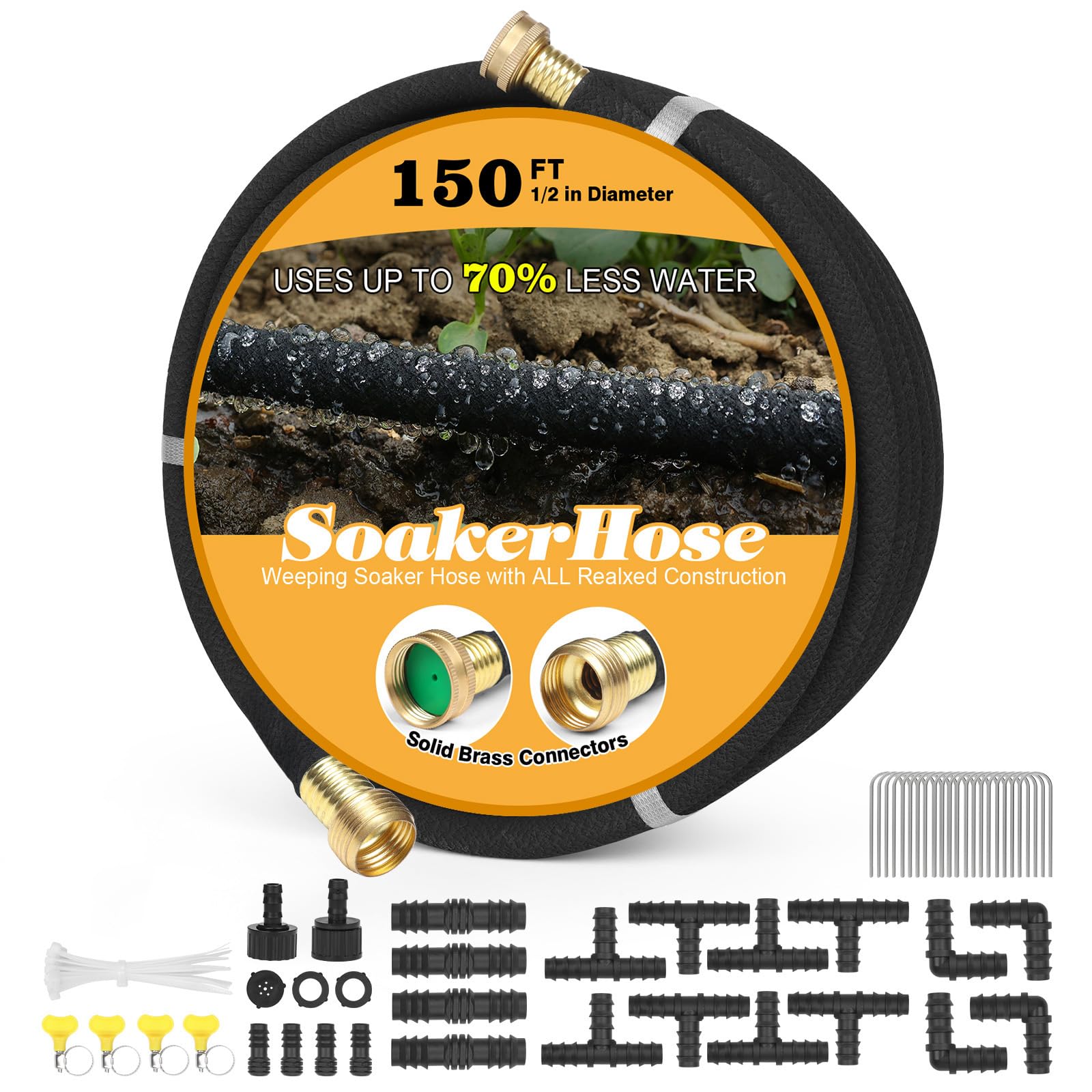 HZGREEN Soaker Hose 150 ft