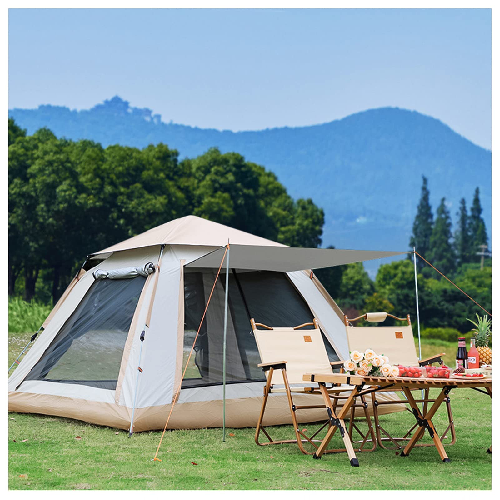 Tenda A Cupola Igloo Da Giardino Trasparente 2,9 X 1,7 M, Tenda Igloo Da Giardino Trasparente Per Ca. 2-4 Persone Con Finestre, Per Esterni, Campeggio, Cortile, Feste, Eventi All'Aperto | IT