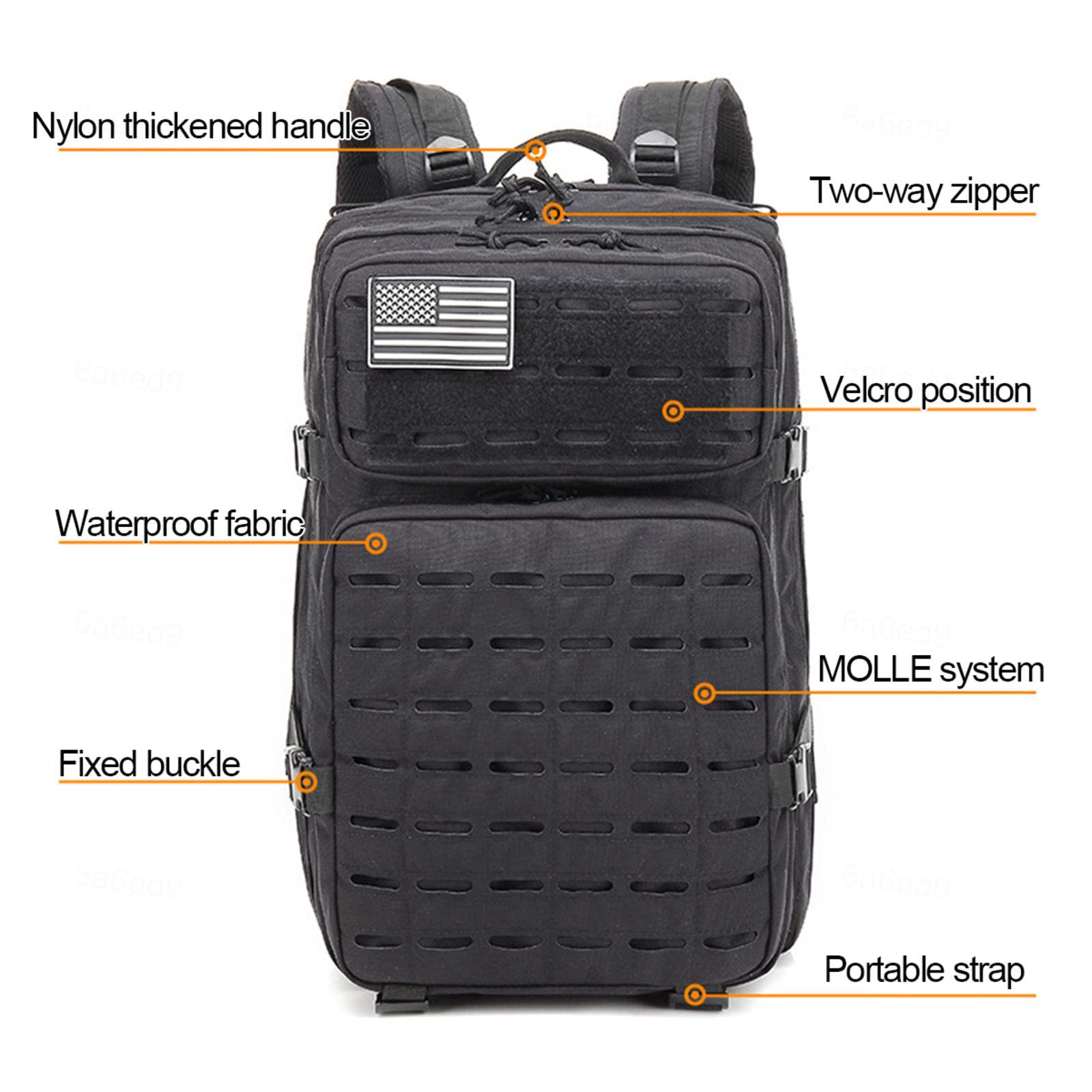 REEBOW GEAR Mochila táctica de 47L para Acampar, Senderismo, Mochilas, Mochila de Asalto para Exteriores, Senderismo, Camping, Senderismo, Caza,Blue