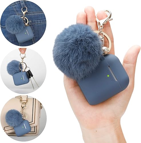 Miniatura 6 de Filoto - Funda para Airpods y Airpod para Apple Airpods 2 y 1, funda de carga, bonitas cápsulas de aire, accesorios de silicona, llavero, pompón,