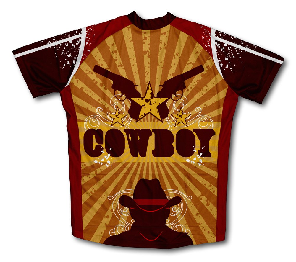 Country Throwdown Short Sleeve Cycling Jersey for Youth - Size M Brown