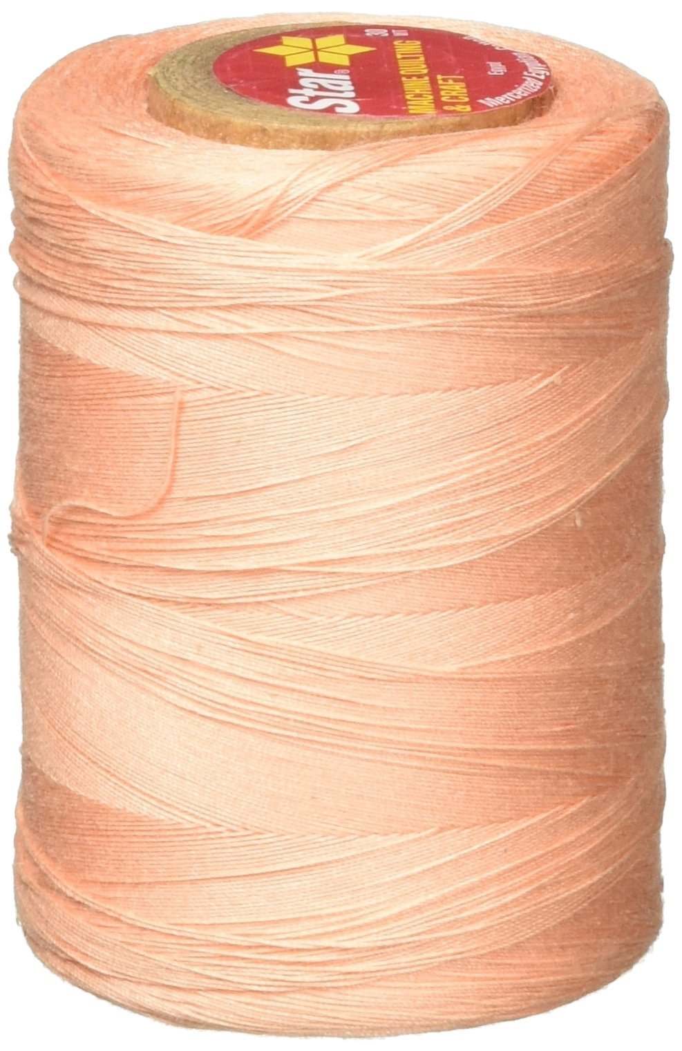 YLICorporation YLI Star Mercerized Solids Cotton Thread, Peach, Acrylic, Multicolour, 4.44x4.44x6.93 cm