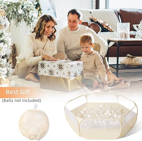 Miniatura 7 de Piscina de pelotas para bebés y niños pequeños, hogueras grandes desplegables para niños, perros, gatos, tienda de campaña de juegos con bolsa de