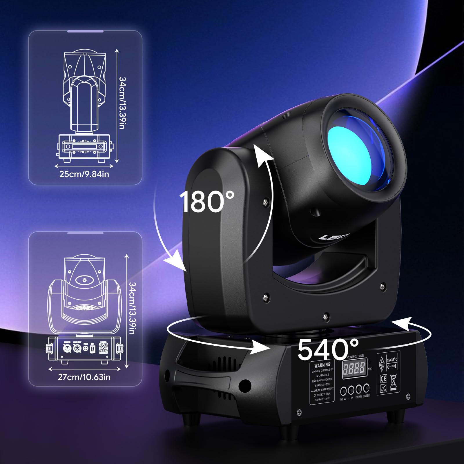 100W Teste Mobili RGBW Luci Discoteca Effetto DMX512 DJ Luci Spot Beam 18 Prisma per Feste di Matrimonio, Chiesa, Live band, Show bar, Discoteca