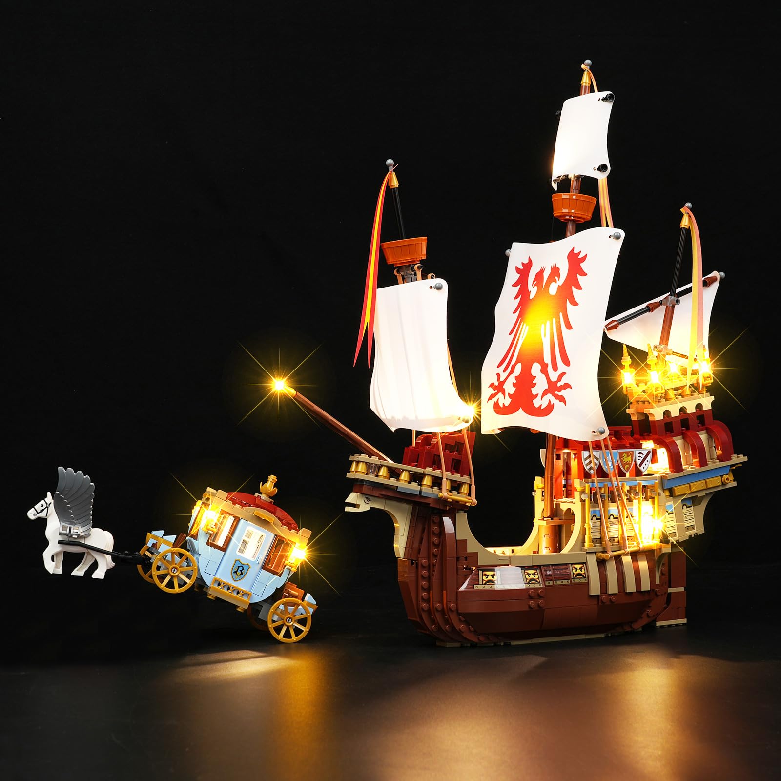 DALDED LED Light Kit for Lego Triwizard Tournament: The Arrival - No Models Only Light, LED Light Compatible with Lego 76440 Set