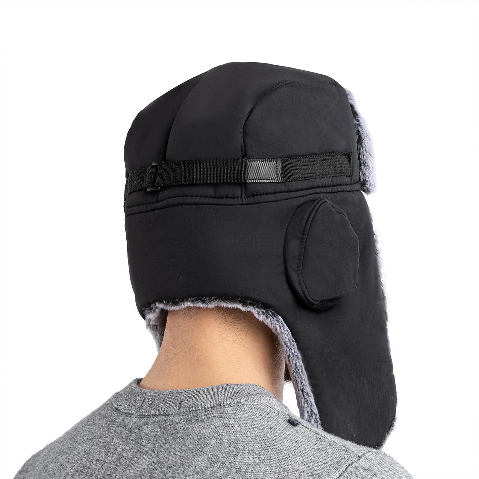 Ruso Trampero Trapper Hat Mujere Hombre Chicas Orejas Gorra Bombardero Sombrero cálido frío máscara a Prueba de Viento Ears Bomber Ushanka Russian
