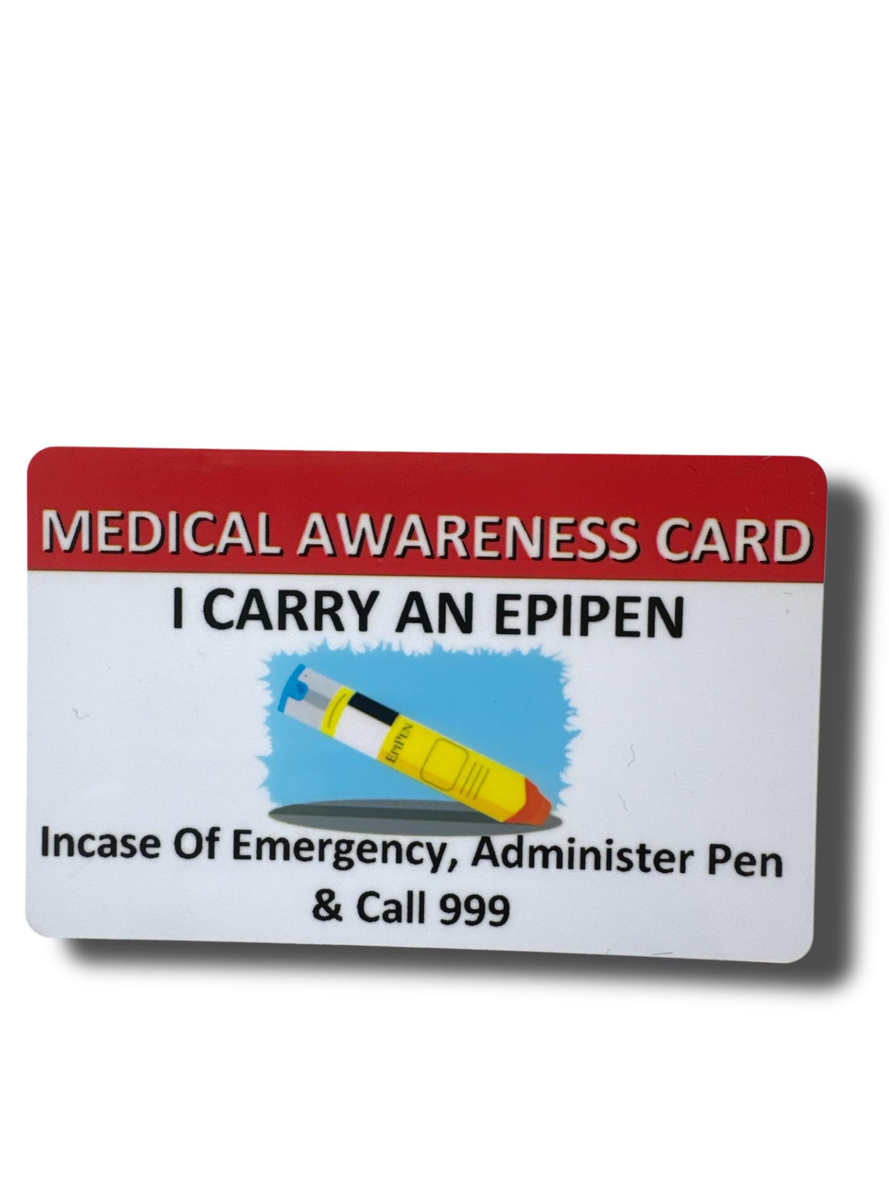 Medical Awareness Information Card (Epipen) — image 1