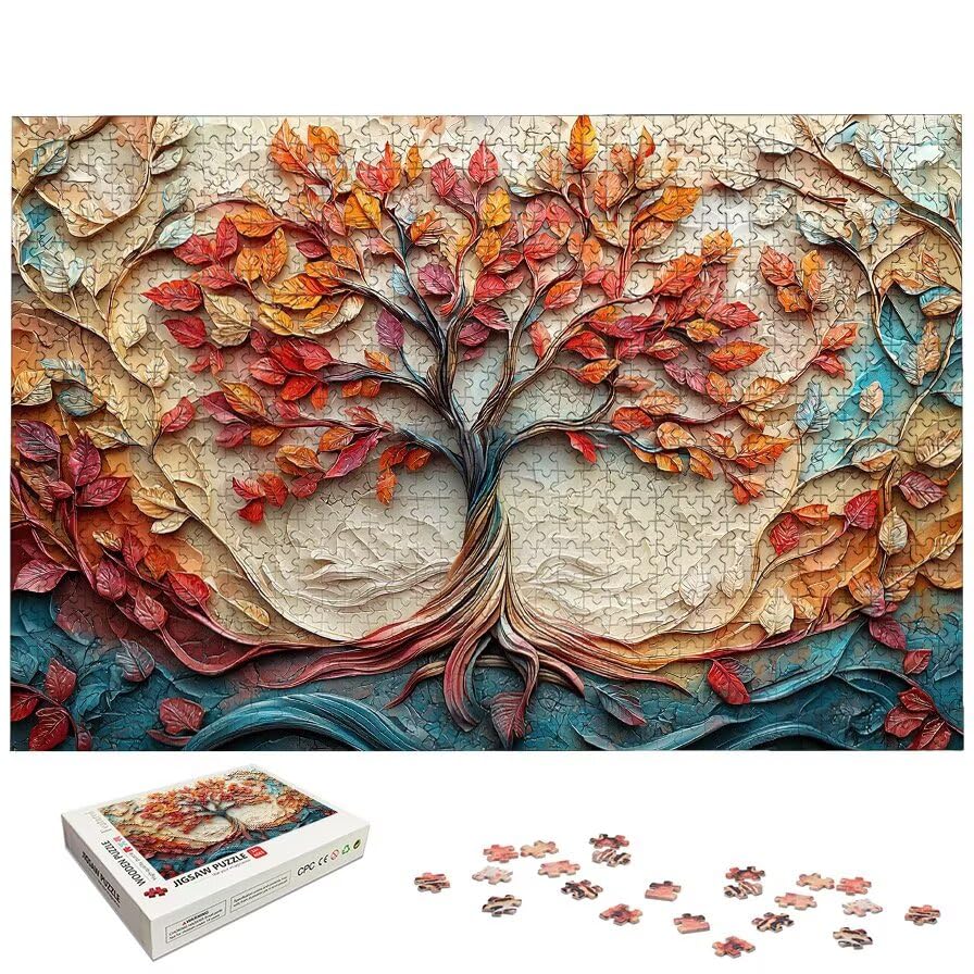 Puzzle 3000 Pezzi Albero della Vita, Puzzle Magia in Legno per Adulti, Misura: 122x80 cm, Puzzles 3000 Pezzi per Adulti, Giochi Educativo per Famiglie, Puzzles per Decorazioni Casa, Regalo, -5165