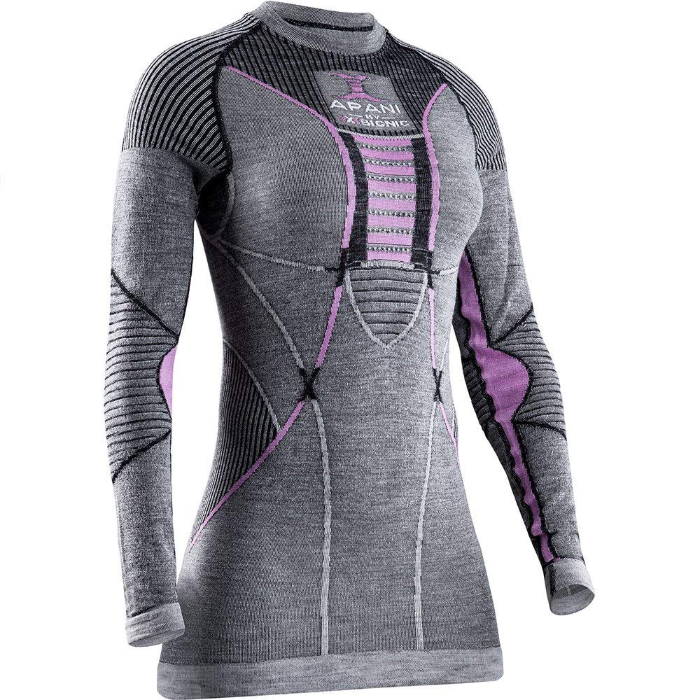 X-Bionic Apani 4.0 Merino Round Neck Maglietta a Maniche Lunghe Donna (Pacco da 1)