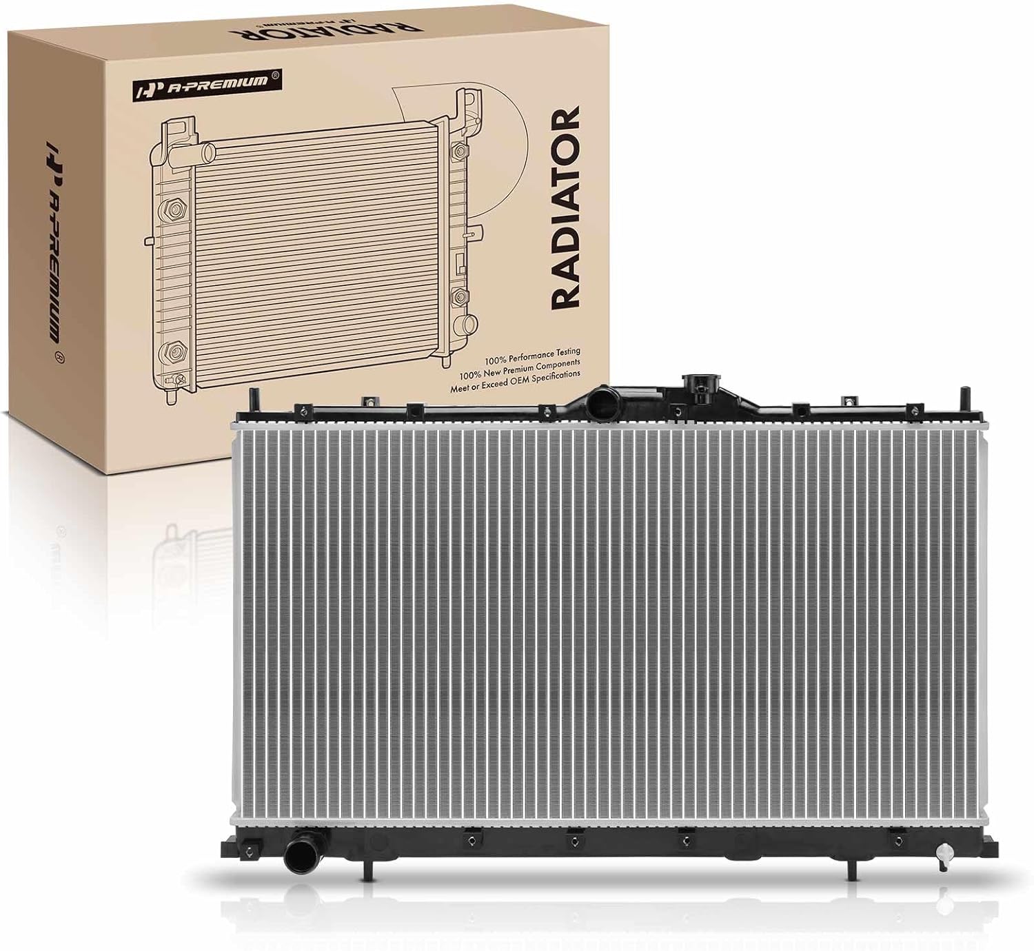 A-Premium Engine Coolant Radiator Assembly Compatible with Mitsubishi Galant 2004-2012 2.4L