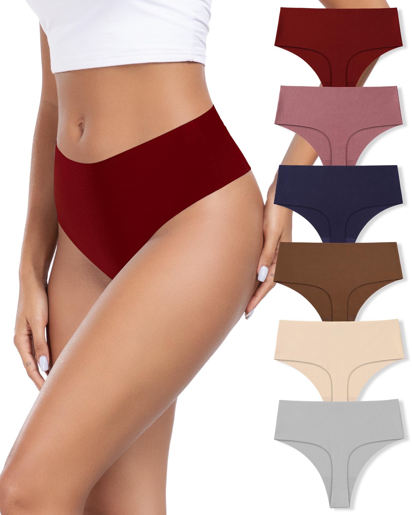 AYMEFF High Waisted Seamless Thong